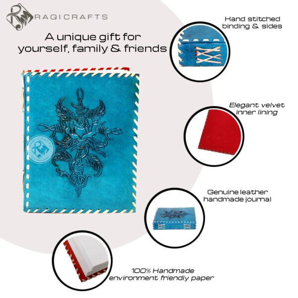 Celtic Rose Cross : Turquoise - Image 2