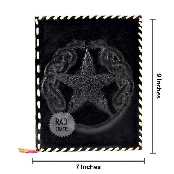 Celtic Dual Dragon Pentacle : Black - Image 3