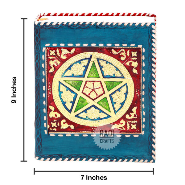 Celtic Pentagram Pentacle “Meenakari” - Turquoise