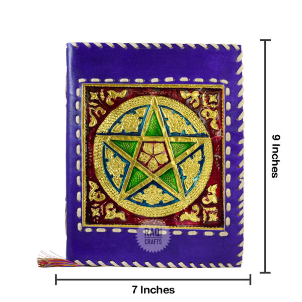 Celtic Pentagram Pentacle “Meenakari” - Blue - Image 3