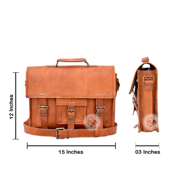 Laptop Briefcase Office Messenger Bag 15" - Image 5